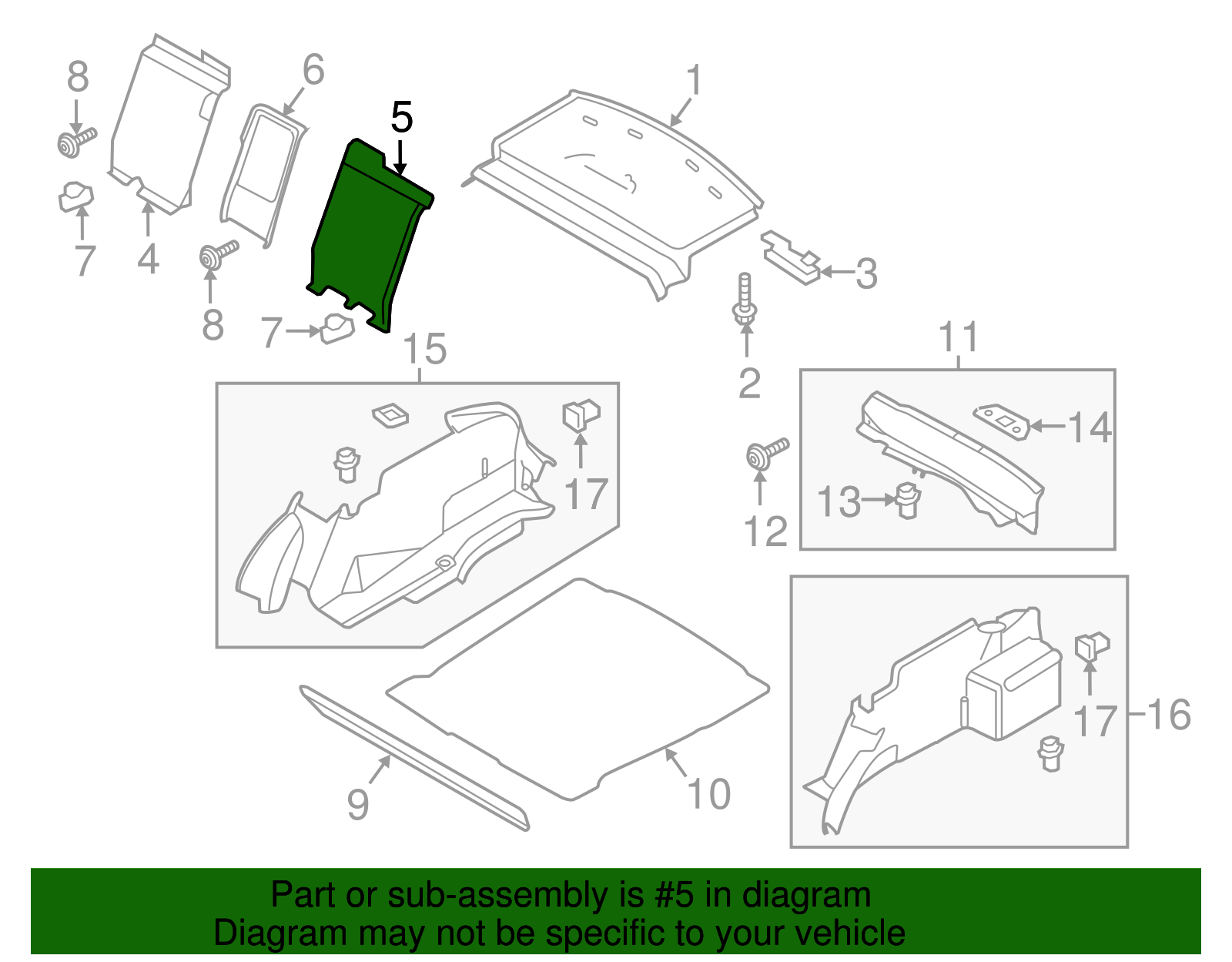 Seat Trim - Ford (GD9Z-5445519-AA)