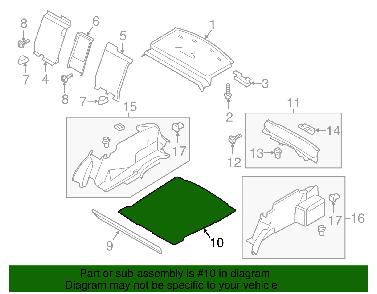 Floor Cover - Ford (GD9Z-5413046-AE)