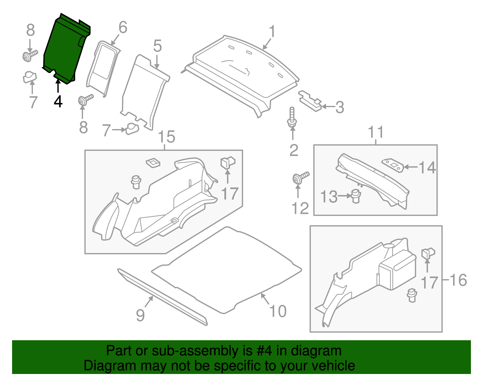 Seat Trim - Ford (GD9Z-5445518-AA)