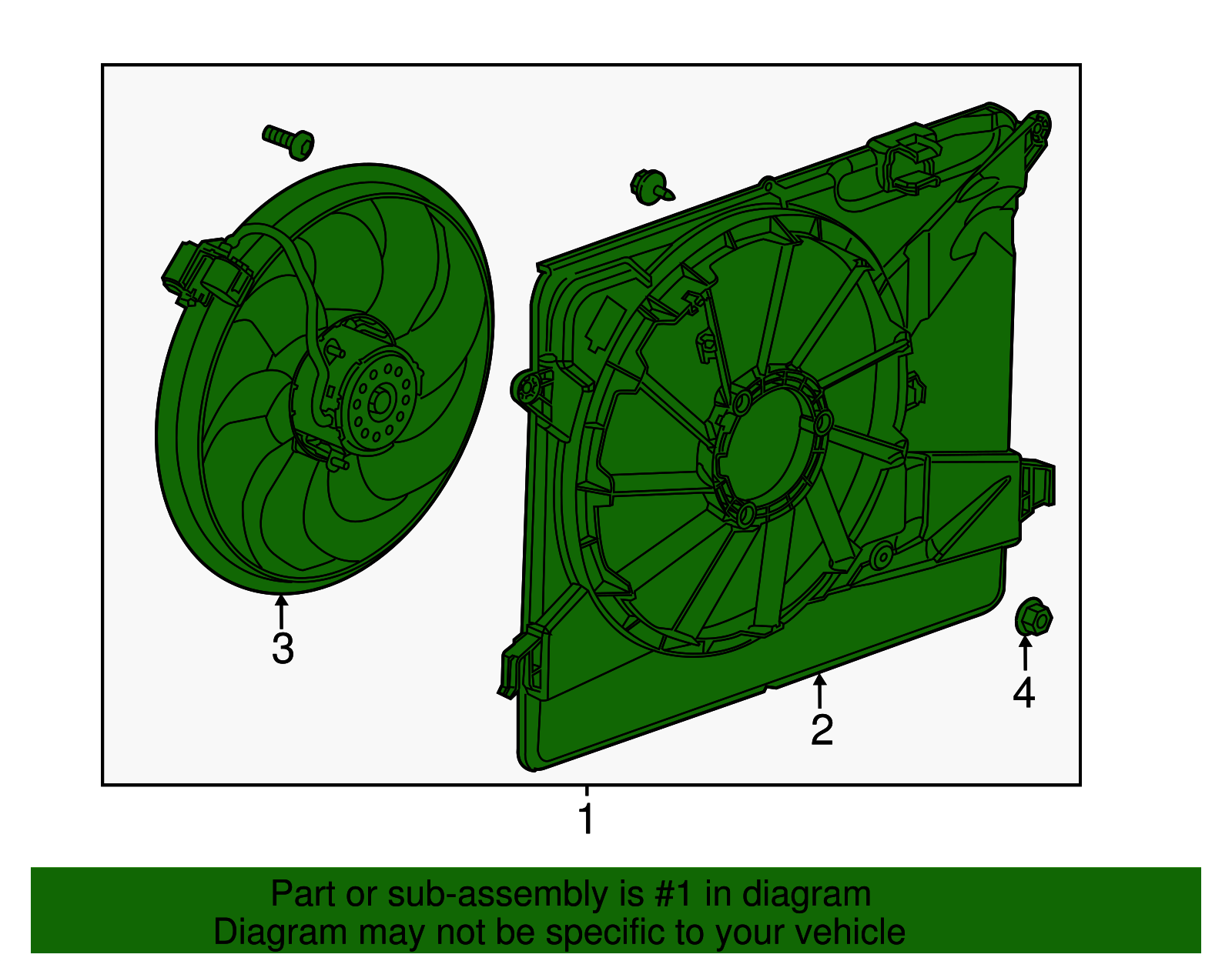 Engine Cooling Fan - GM (95026336)