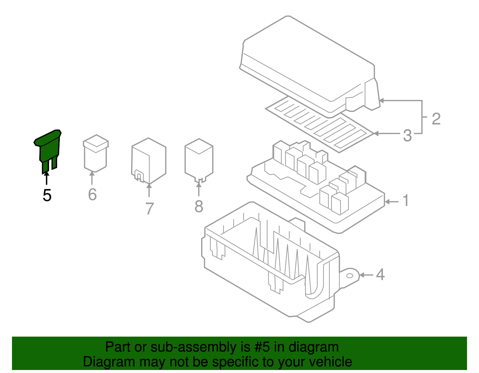 25 Amp Multi-Purpose Fuse - GM (96234921)