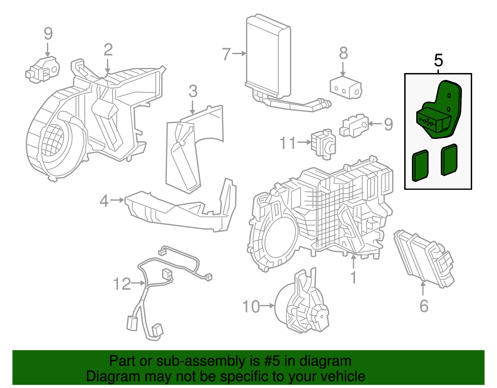 Air Conditioning Evaporator Case Seal Kit with Seals - GM (84055931)