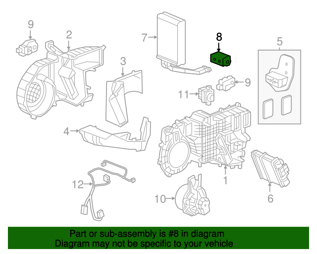 20162020 Cadillac CT6 Air Conditioning Evaporator Thermal Expansion
