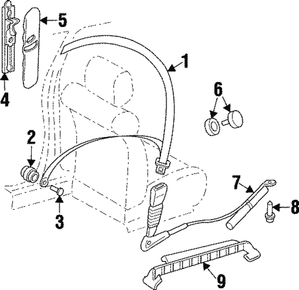 Seat Belt Sleeve - GM (96243284)