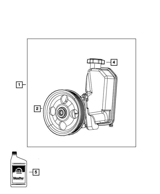 20082011 Mopar Power Steering Pump, Remanufactured R2129328AC My