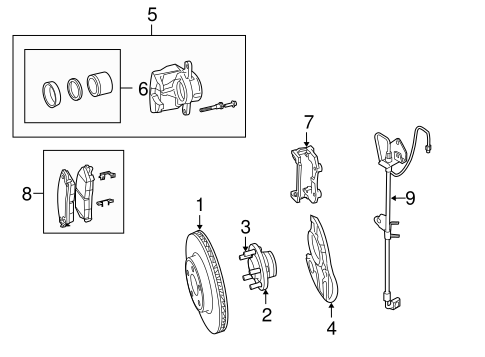 BRAKES/FRONT BRAKES for 2007 Chrysler 300 #1