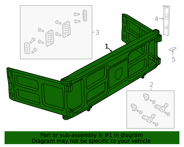 68027145AE Bed Extender 20192020 Ram Mopar Parts Canada