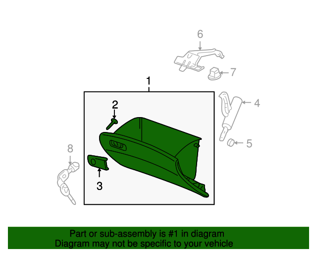 20072013 Acura MDX Glove Box Assembly 77500STXA01ZB XportAuto