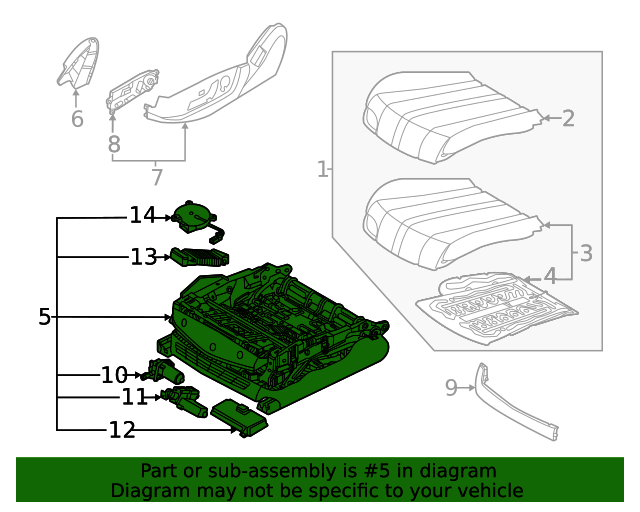 88500-AR010-NNB - Track Assembly Left-hand 2022-2024 Genesis GV70 ...