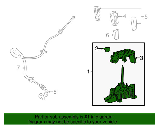 20152017 Lincoln Navigator OEM Gear Shift Assembly FL7Z7210CB OEM