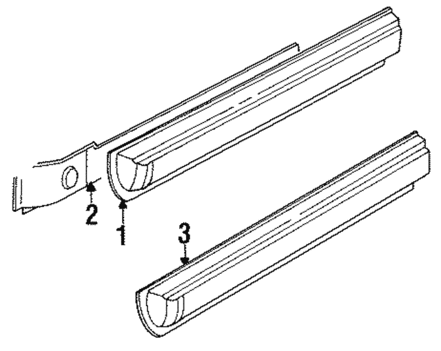 1984 Isuzu IMark Rocker Panel 8942438290 Isuzu Parts Center