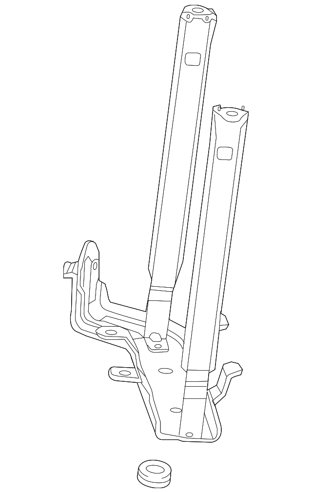 GM OEM Radiator-Lower Bracket Left 23376720 GM OEM Radiator-Lower Bracket Left 23376720