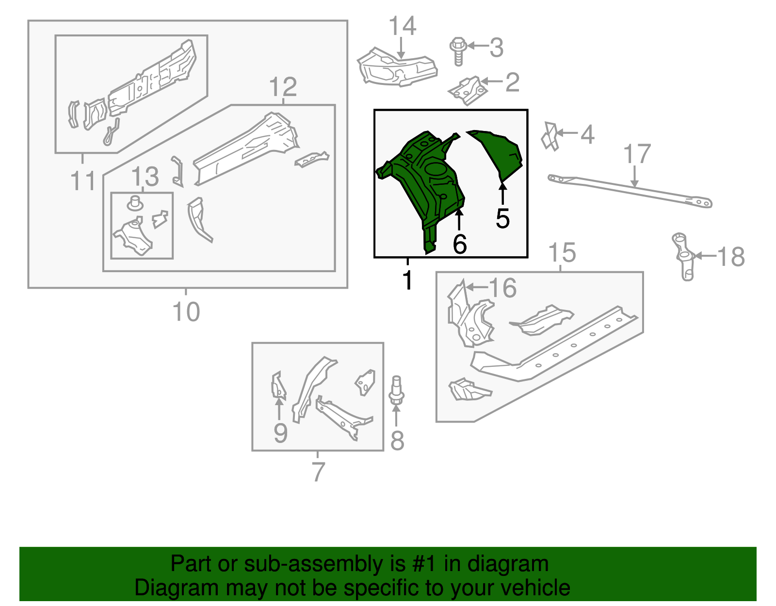 Apron Assembly - Scion (SU003-01311)