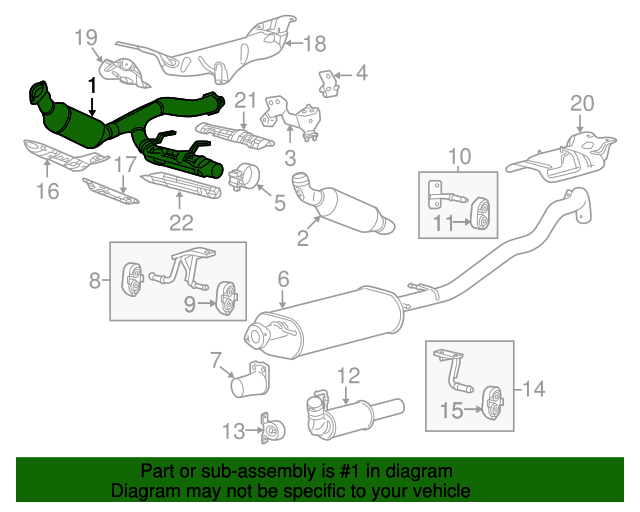 20092014 Ford OEM Catalytic Converter 9L1Z5E212B Ford Parts Center