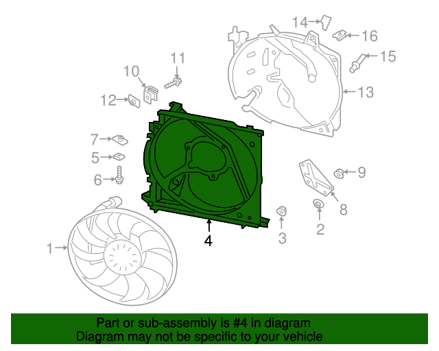 20162023 Porsche Fan Shroud 9P1121384A OEM Parts Online