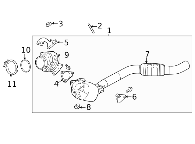 Genuine OEM Converter & Pipe Part# LR162988 Fits 2020-2023 Land  