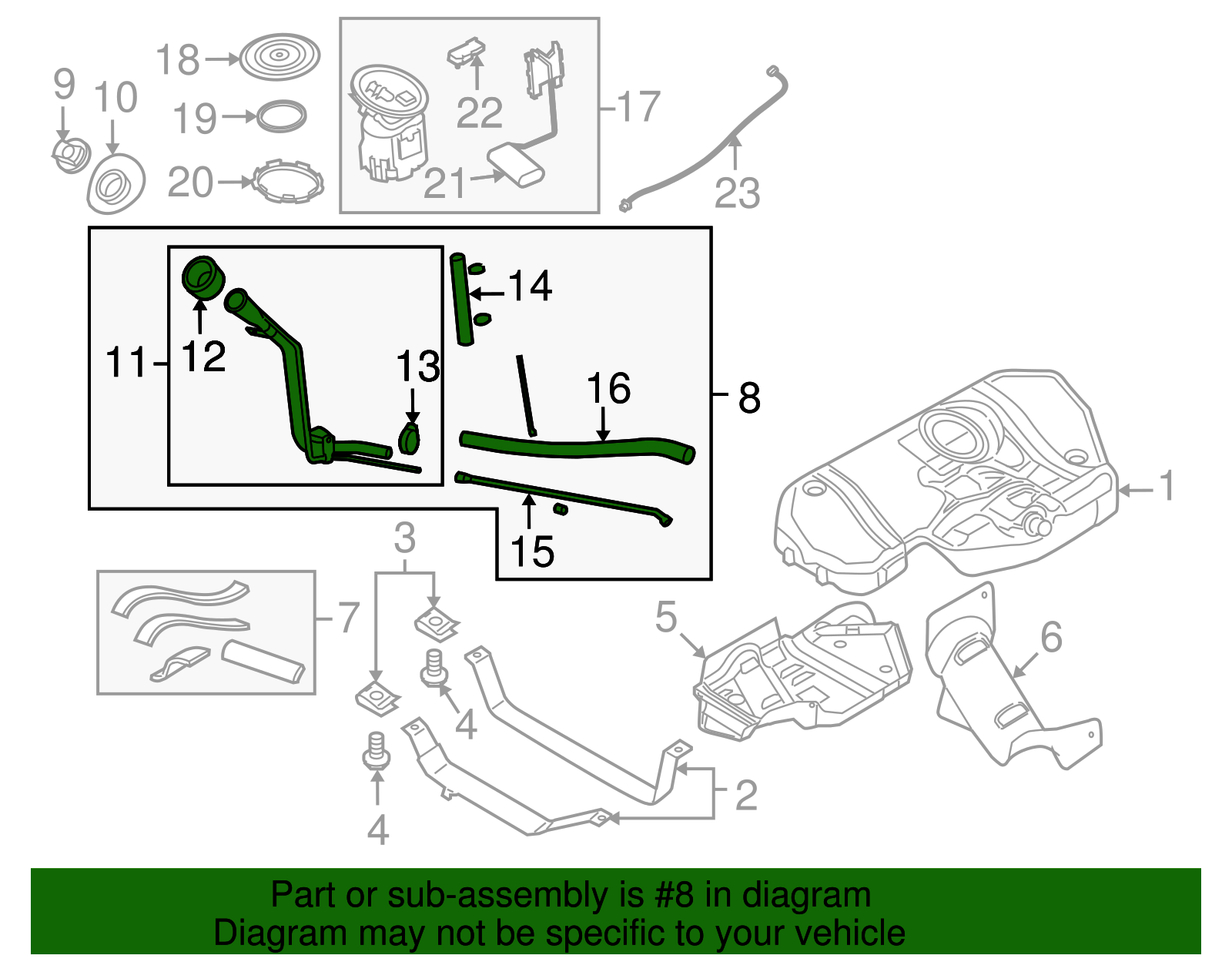 Fuel Tank Filler Pipe - GM (93357391)