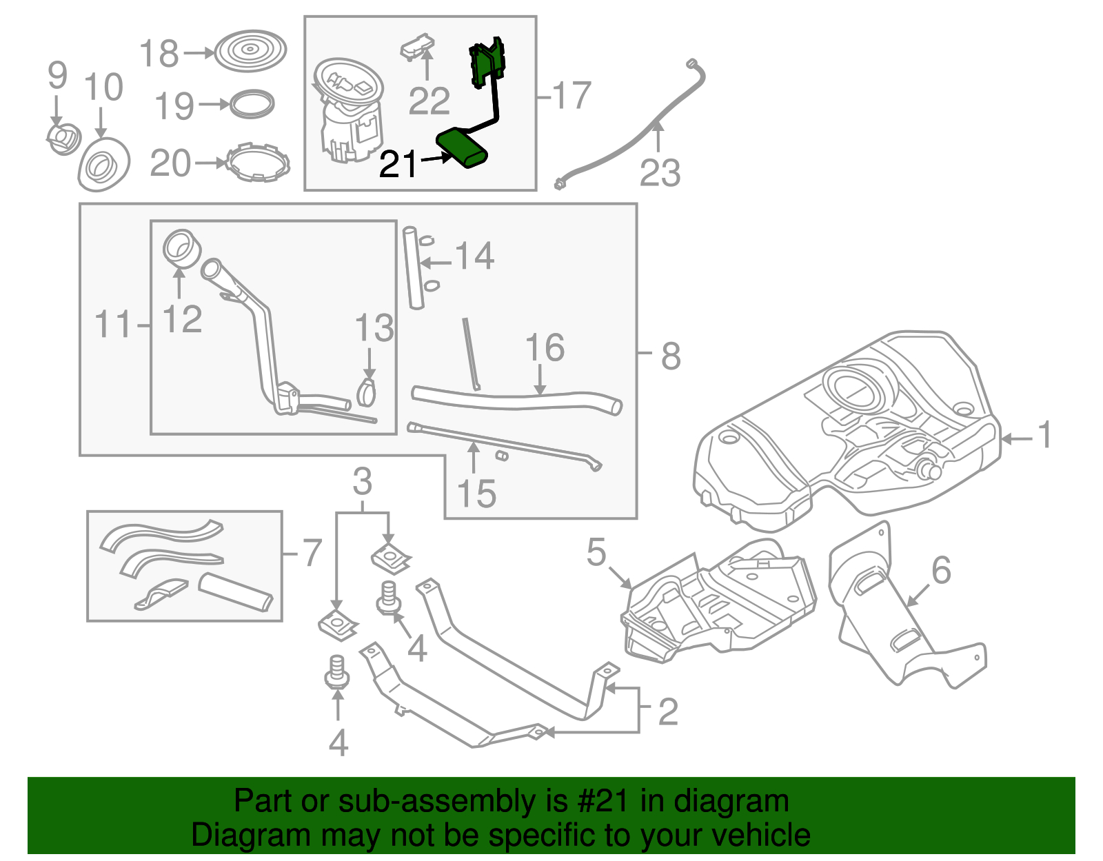 Fuel Tank Sending Unit - GM (94700809)