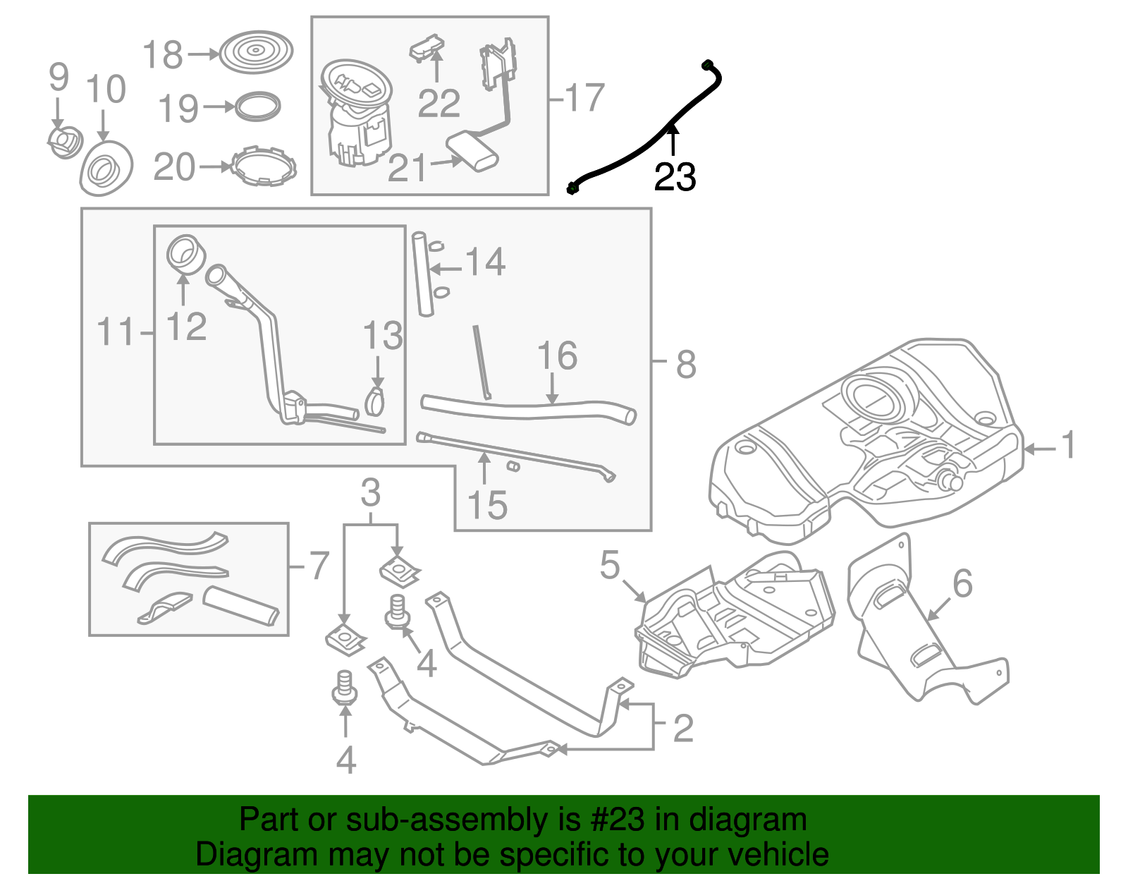 Harness, F/Tnk F/Pump Mdl Wrg - GM (94700652)