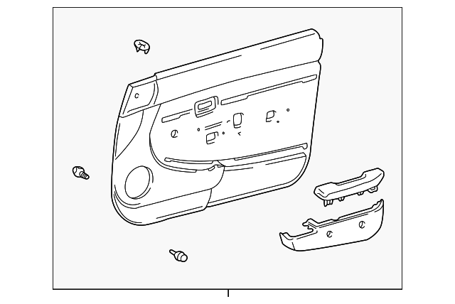 1998-1999 Toyota Tacoma 1998-1999 Toyota Tacoma - Door Trim Panel 67620 ...