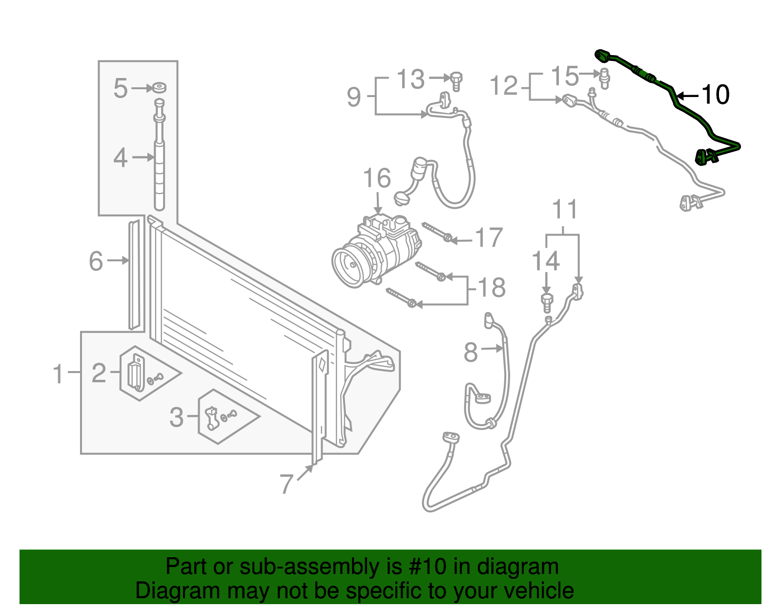Suction Tube - Volkswagen (7L0-820-743-K)