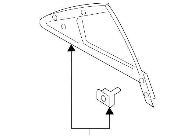 Fixed Glass - Ford (GD9Z-5426871-F)