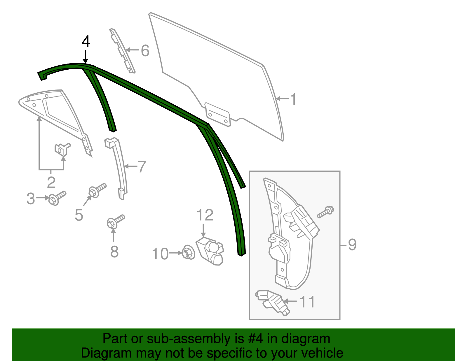 Run Channel - Ford (GD9Z-5425766-B)