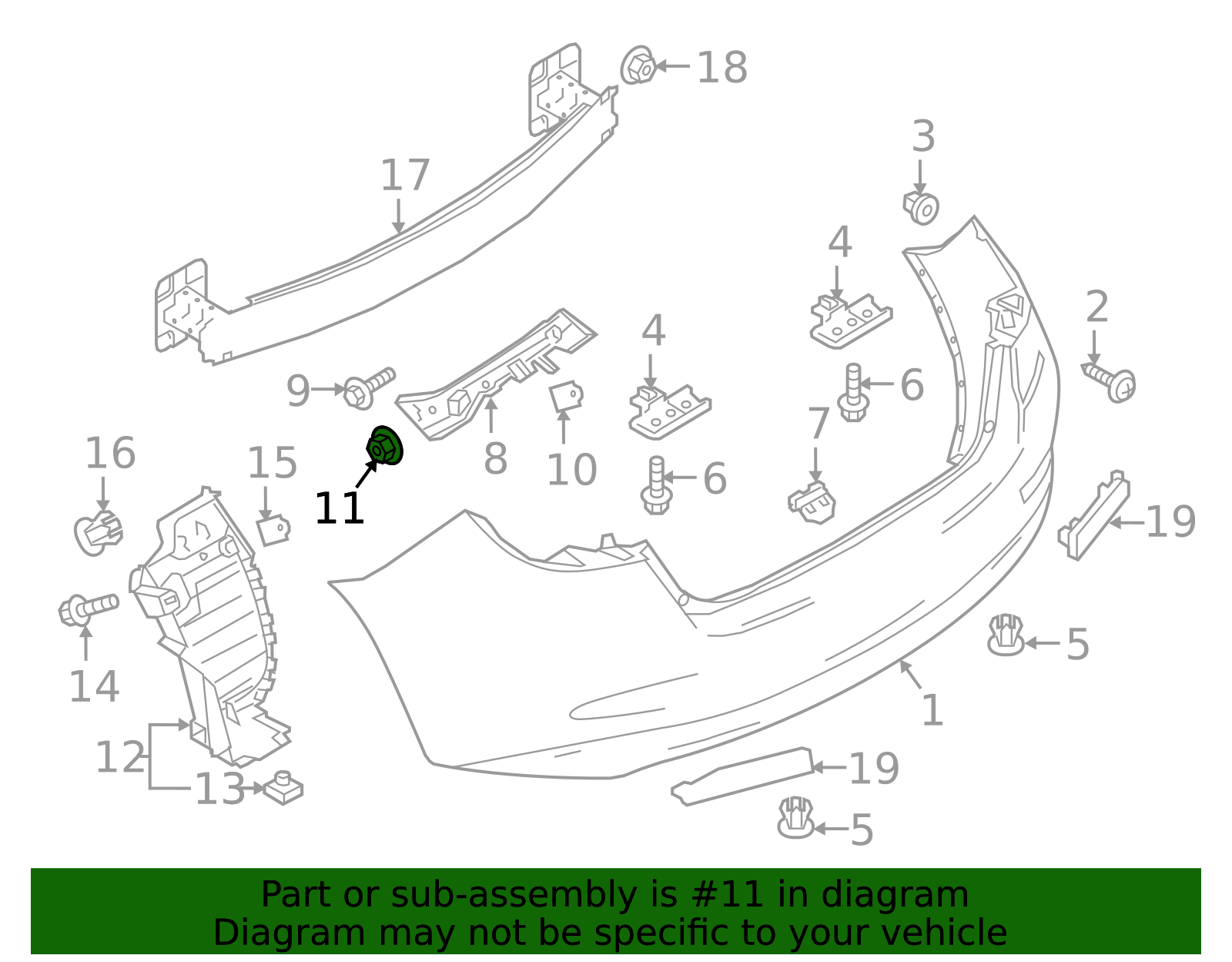 Side Retainer Nut - Scion (90118-WB689)