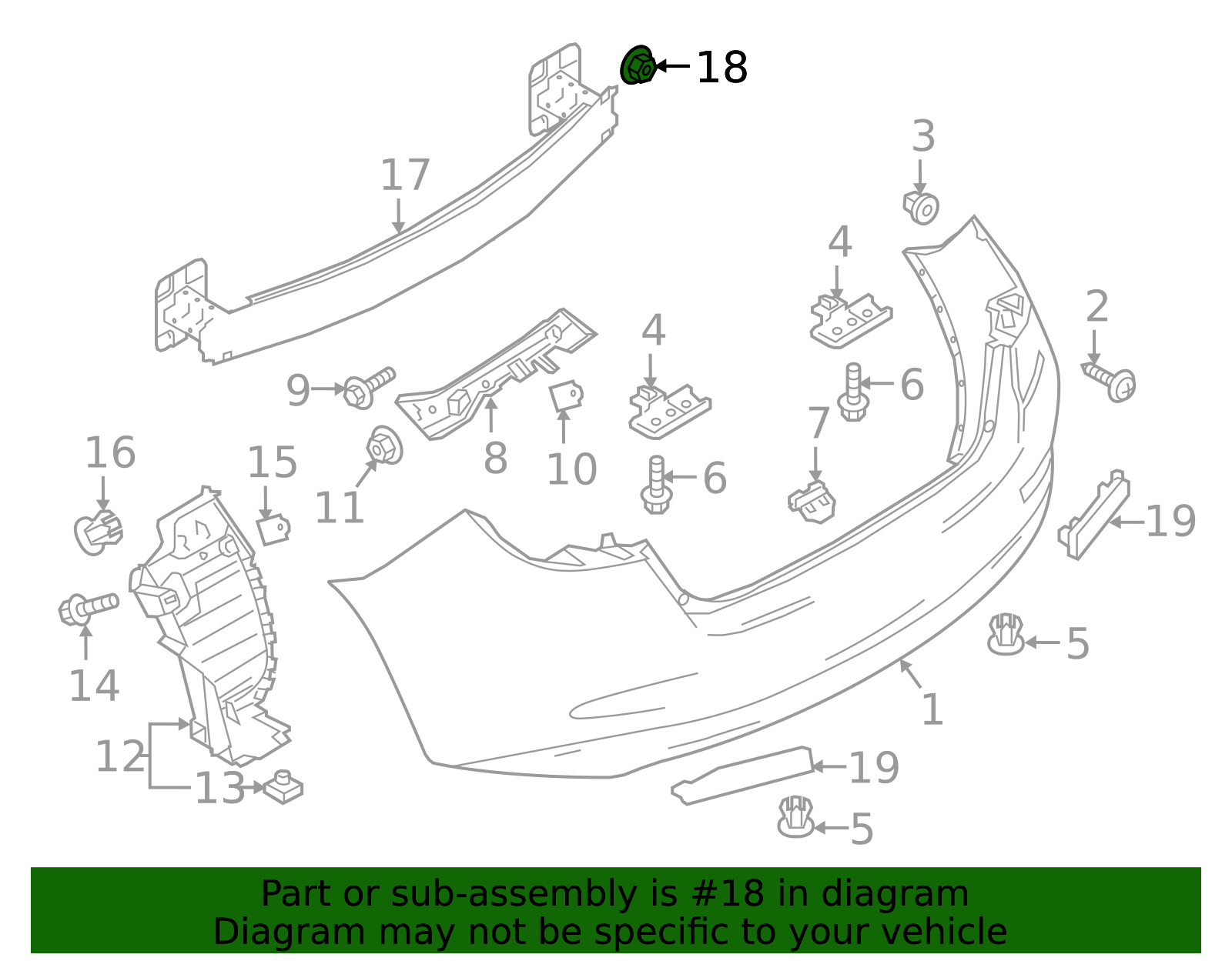 Impact Bar Nut - Scion (90118-WB702)