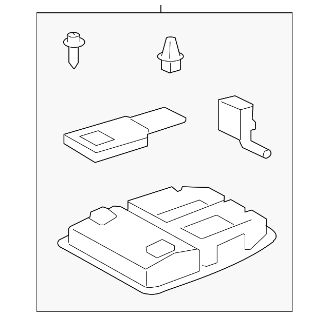 2009 Lexus ES350 Overhead Console 6365033193B0 OEM Vehicle Parts