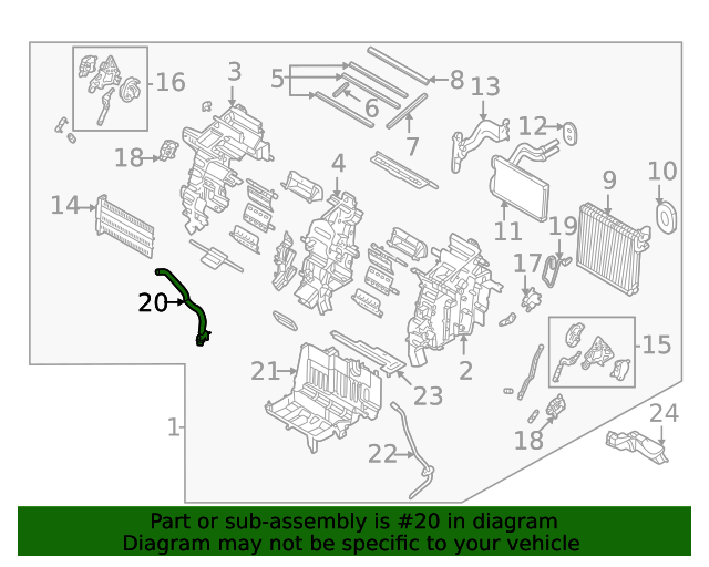 97230N9000 Cabin Air Temperature Sensor Aspirator Tube 20222023