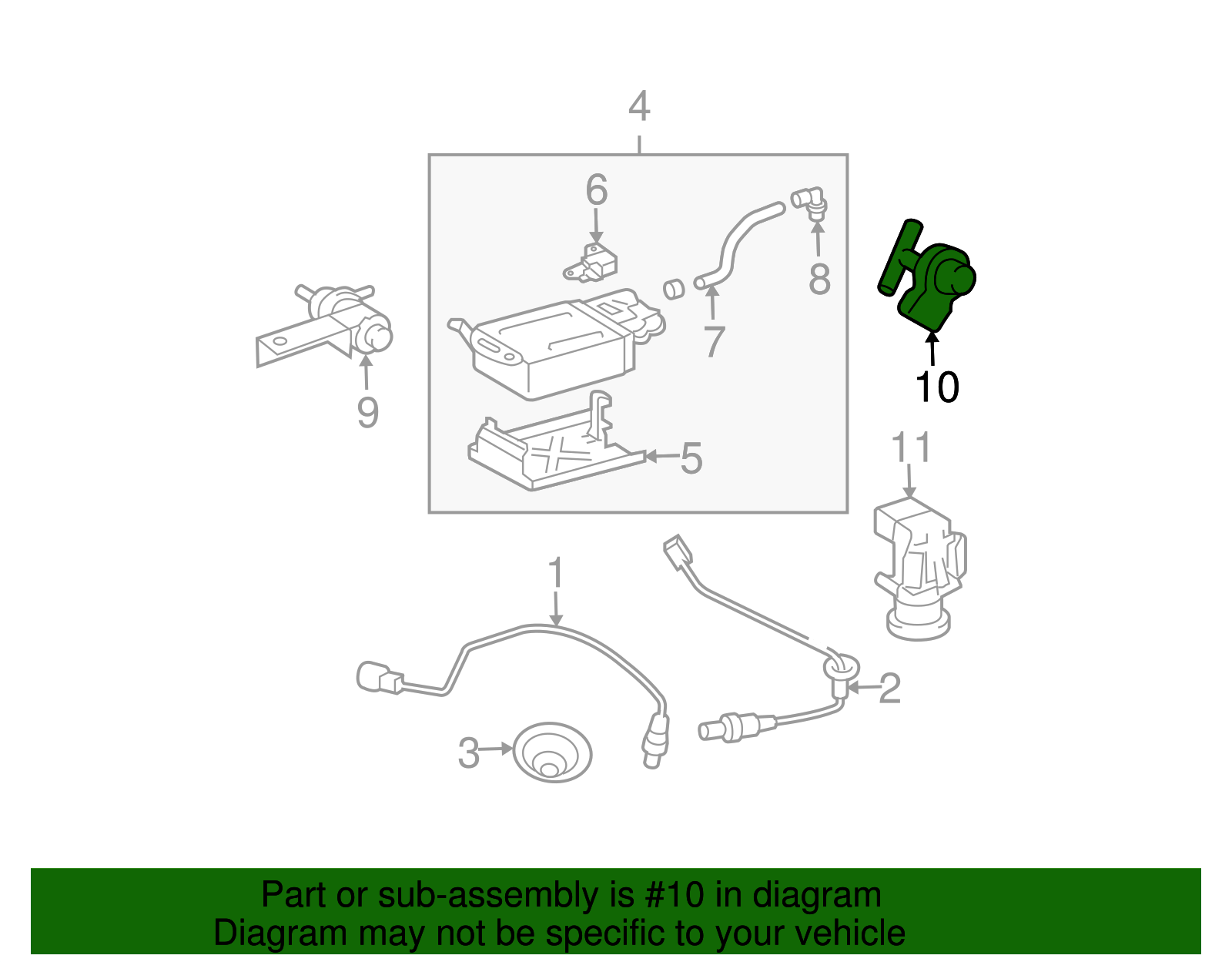 Valve, Evaporative Emis Cnstr Purge Pipe Serv - GM (94859139)