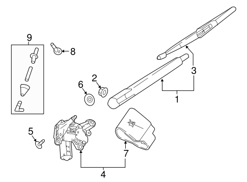 Wiper & Washer Components for 2019 Nissan Rogue Sport #1