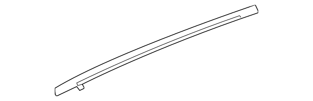 Genuine Honda Molding Assembly L Rear Door Sash 72961-T2A-A01