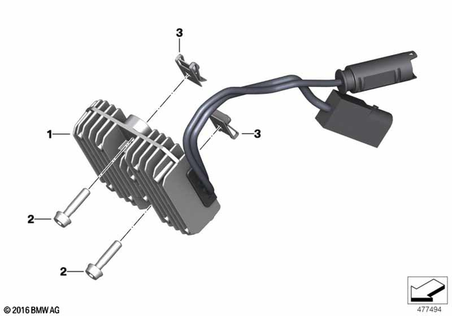 61148559626 - Voltage Regulator 2016-2020 BMW-Motorrad | BMW MOMOボス   プジョー206エアバック付車 6826