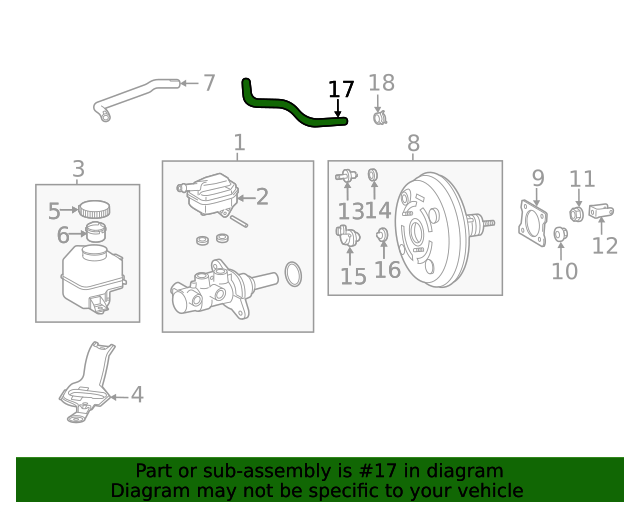 2023 Toyota Highlander Vacuum Hose 44773F6020 Toyota Parts Center