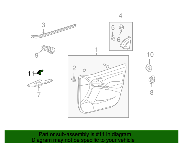 19972022 Toyota Door Jamb Switch (Front, Rear) 8423153010 OEM Parts