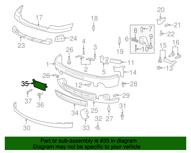20072013 GM 20072013 GMC Sierra Denali Front License Plate Bracket OEM NEW 15781555 15781555