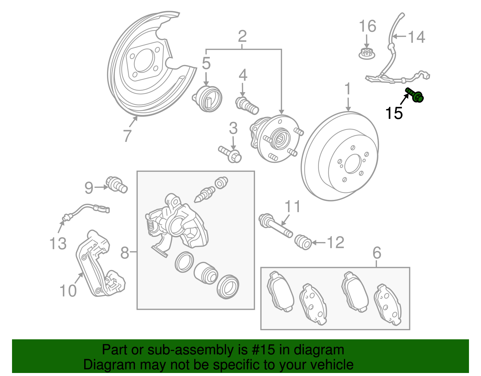 ABS Sensor Bolt - Scion (90119-A0213)