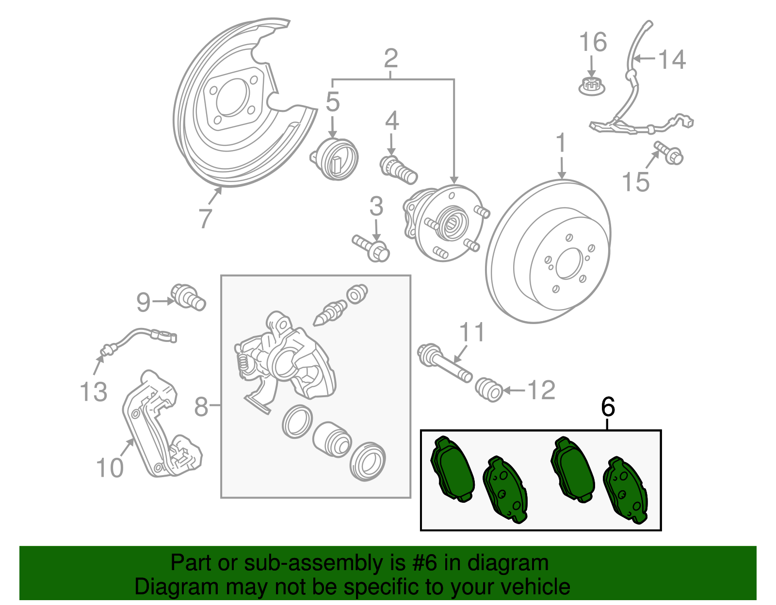 Brake Pads Rear - Toyota (04466-47080)