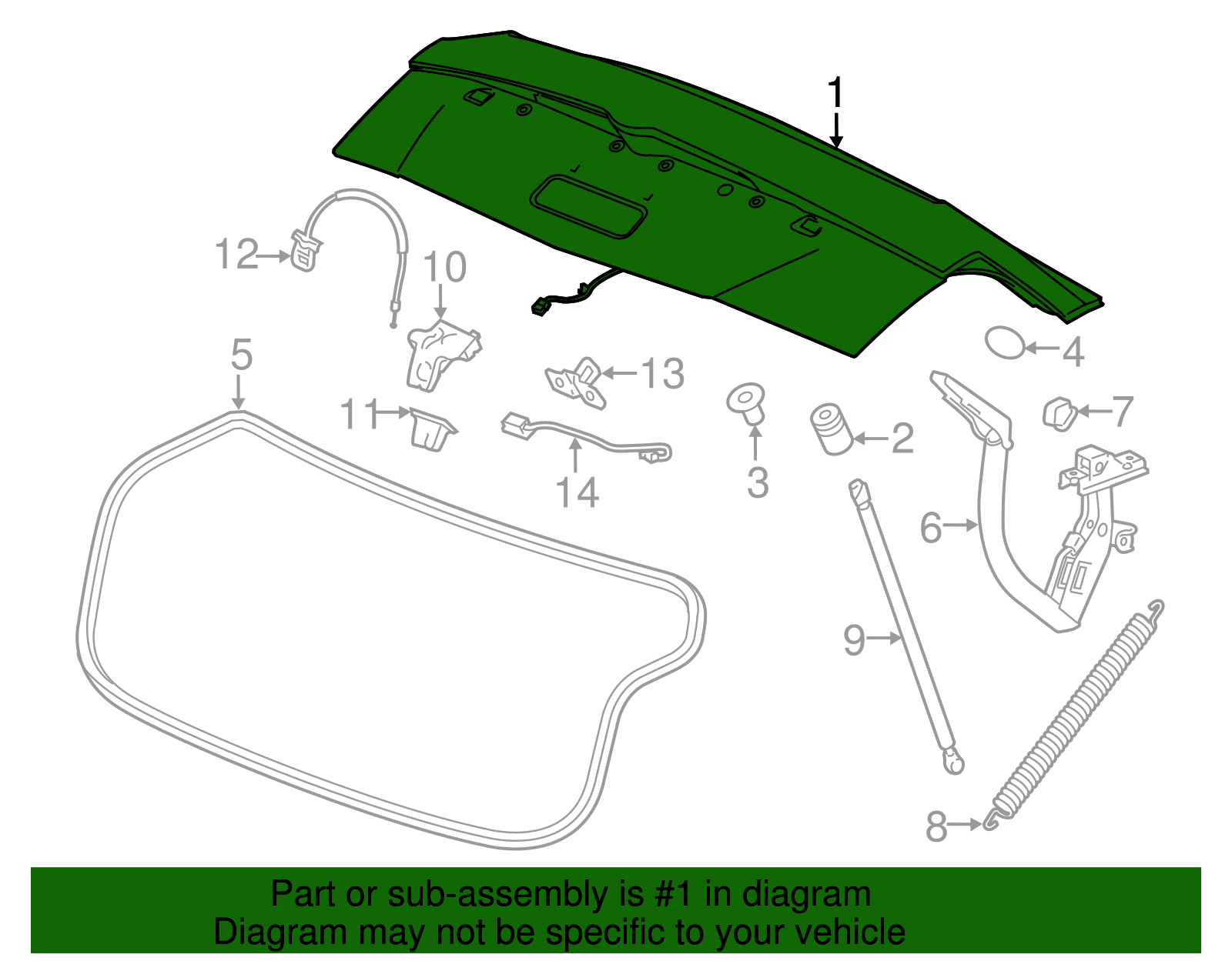 Trunk Lid - GM (84072290)