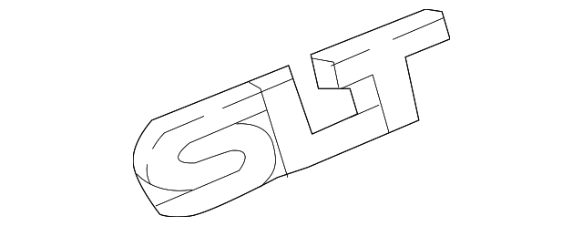 Chrome Trim Level Name Plate - GM (84327495)