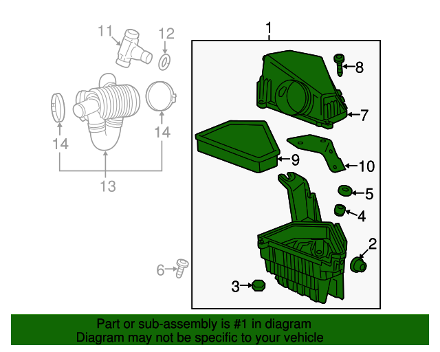 25843479 - OEM GM Air Cleaner Assy | GMPartsCenter.net | GM Parts 
