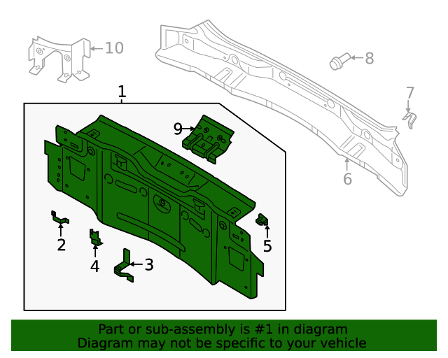 20212023 Volkswagen ID.4 Rear Body Panel 11A813301 VW Parts Vortex