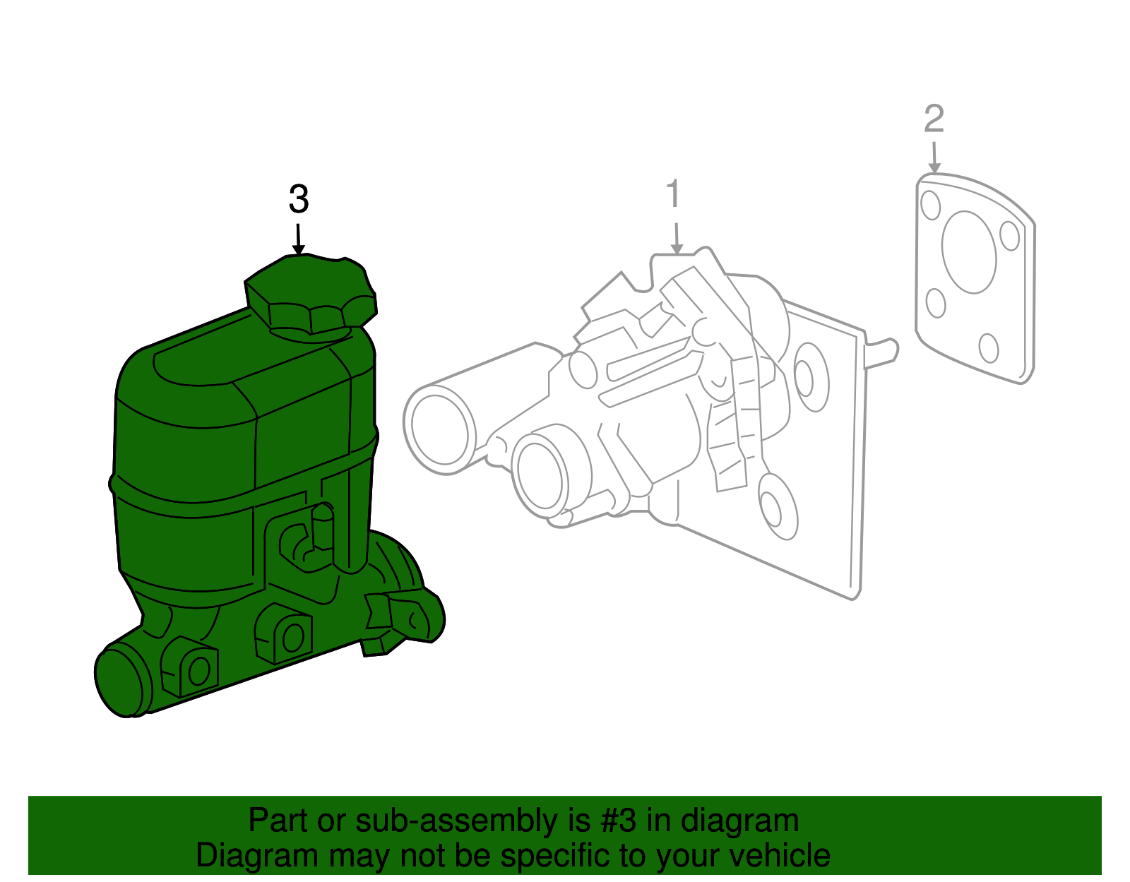 Cylinder Assembly, Brake Mas - GM (19209243)
