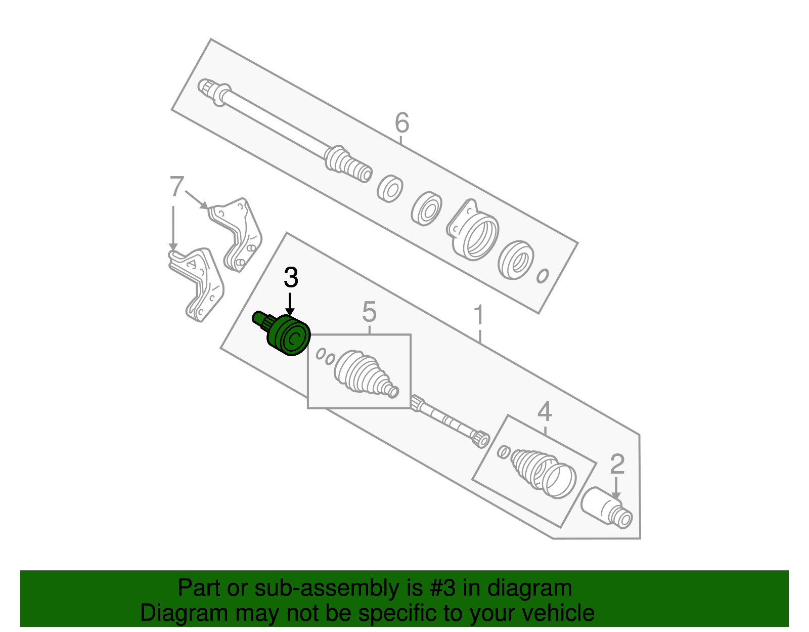 Outer Cv Joint - Ford (YL8Z-3B413-DA)