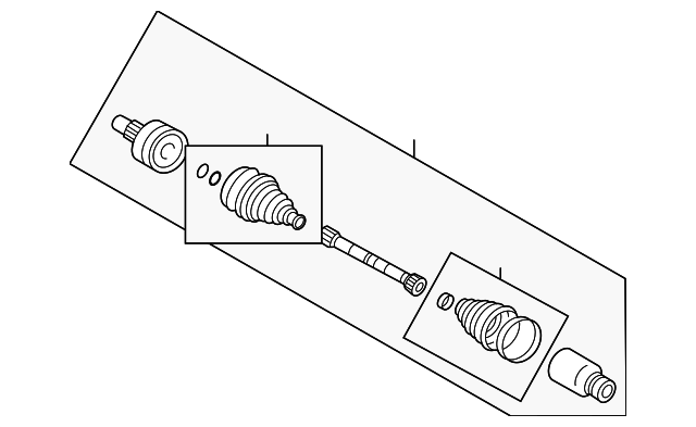 Axle Assembly - Ford (YL8Z-3A427-FE)
