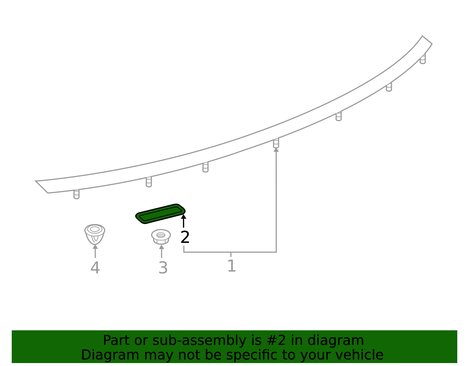 High Mount Lamp Seal 3G8-998-510