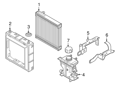 Radiator & Components for 2016 BMW 750i xDrive | BMW of South Atlanta Parts