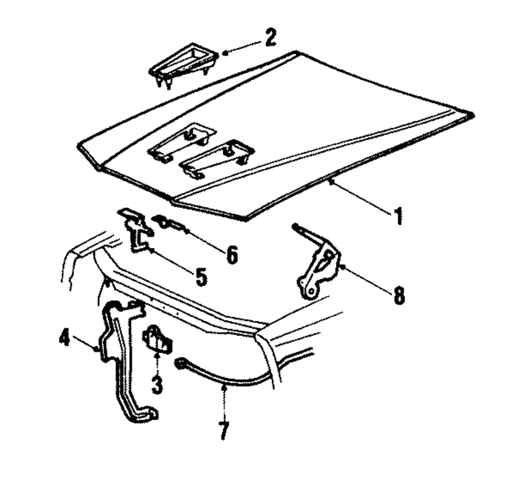 Hinge - Ford (E8SZ-16796-A)